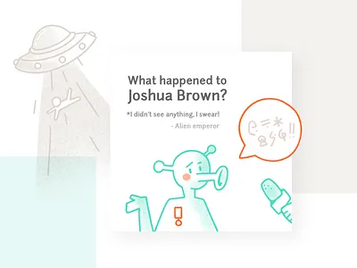 Daily UI Challenge #39 Testimonials allien challenge dailyui illustration testimonial