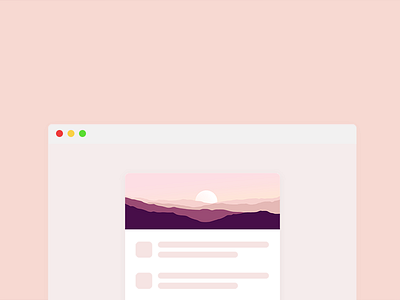 Landscape header idea browser illustration landscape ui web design window wireframe