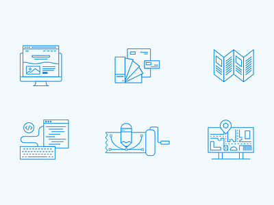 Design Services Icons branding design development egd iconography icons illustration interactive line illustration print