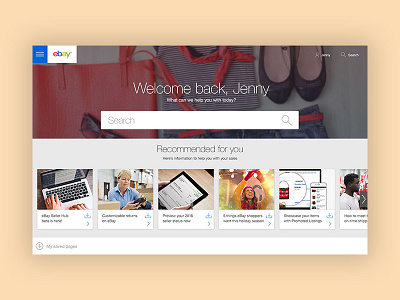 eBay Seller Center Redesign digital ui design ux design visual design web design