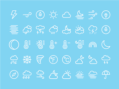 Weather design icon weather