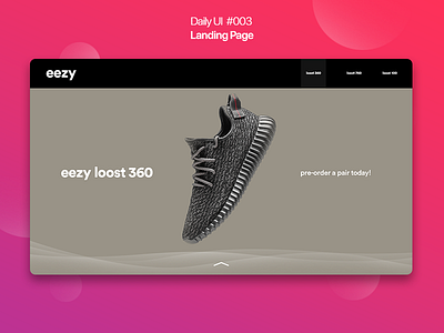 Daily UI 003 Landing Page 003 dailyui landing page