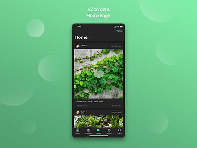 v2 Concept UI concept ui v2 vine vine2