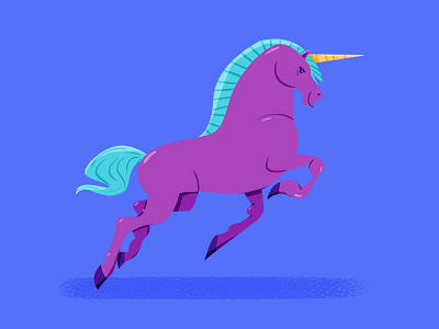 Unicorn 2 character design illustration unicorn