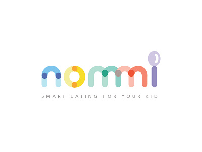 Nommi Logo branding kids logo