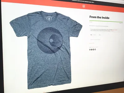 Tee Minus... 3d art circles clothing design geometric illusion optical print symbol tee tshirt