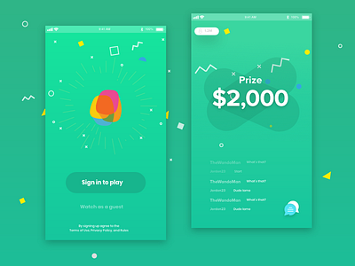 Trivia Game Show game minimal mobile quiz trivia