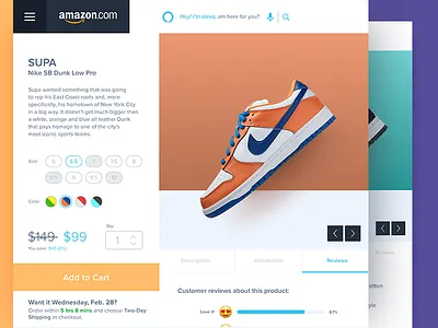 Reimagining Amazons' Product Page amazon app daily ui product page rating redesign ui web website