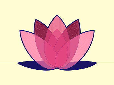 Lotus colors illustrator logo vector