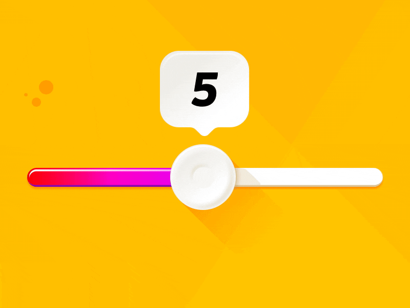Power Slider animation bubble charming flinto gif interaction numbers sexy slider ui