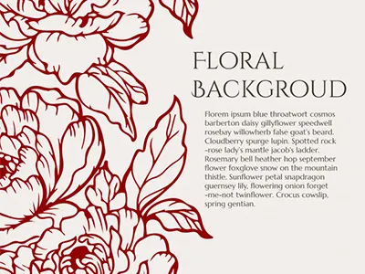 Floral Vector Background download floral floral background flowers hand drawn simple sketched vector vector background