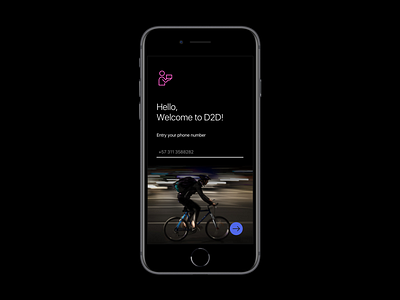 Login with Phone Number app app delivery cargo colombia delivery ios login phone runner ui ux
