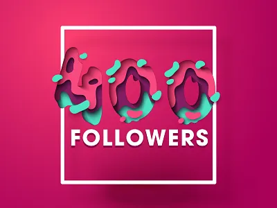 400 Followers on Facebook brand. indentity branding creative design designer dribbble invite invites philippines poster ui ux