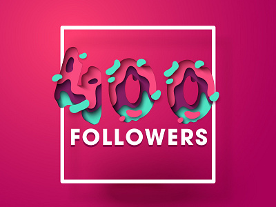 400 Followers on Facebook brand. indentity branding creative design designer dribbble invite invites philippines poster ui ux