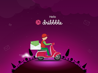 Dribbble Shots design first hello shot