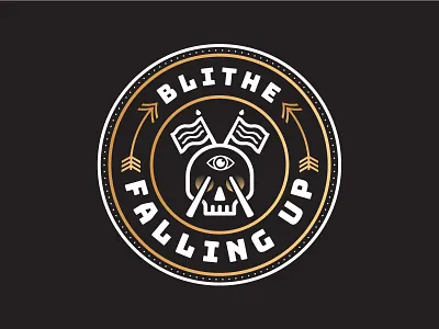 Blithe album blithe logo music rock vector