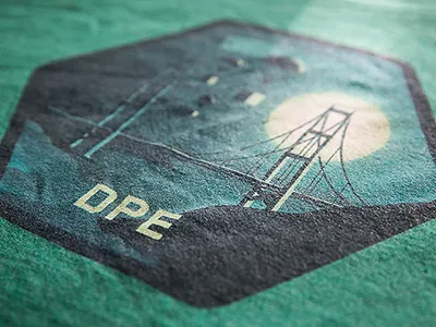 Deployed Product Engineering T-Shirt blue bridge green illustration light photo t shirt teal