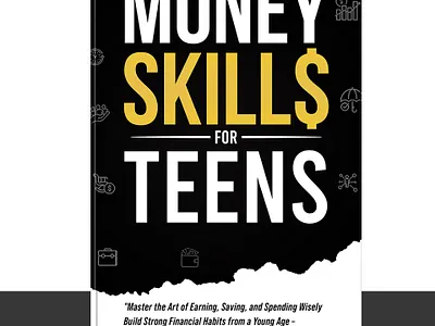 Money Skills for Teens ebook cover graphic design logo poster