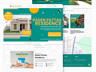 Raden Pattas Residence - Real Estate Website branding graphic design ui