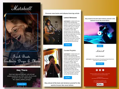 Discover Fresh Beats and Exclusive Drops with Marshall! email copyweitter email copywrittiing email design email markeitng specialist email marketer email newsletter design email segmentation email template design emaildeliverability klaviyo klaviyo campaign klaviyo design klaviyo flows klaviyo template design mailchimp mailchimp automation mailchimp campaign mailchimp template design music music brand