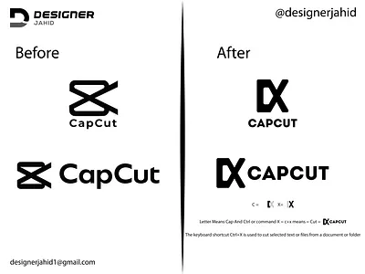Video Editor App CapCut Logo Redesign. branding capcut logo capcut logo redesign. capcutlogoredesign capcutnewlogo combination mark logo commandx logo creative logo ctrlx logo cx=capcutlogo graphic design letterlogo logo idea logoredesign meaningful logo modern logo monogram logo new logo video editor app logo video editor logo