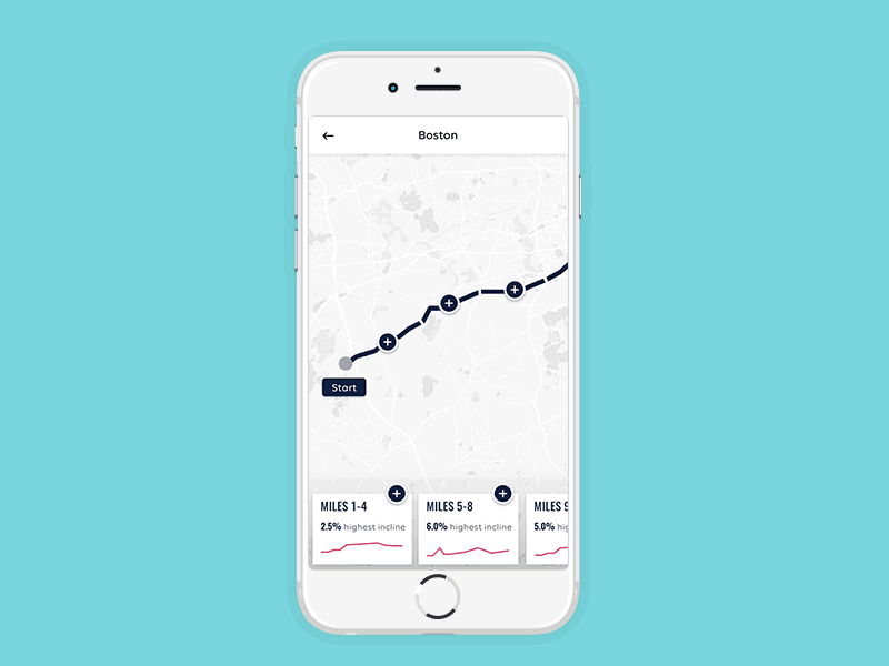 RunBetter App app course selection map marathon pace running selection training treadmill