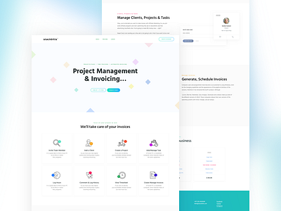 Stackbills Landing branding landing page product