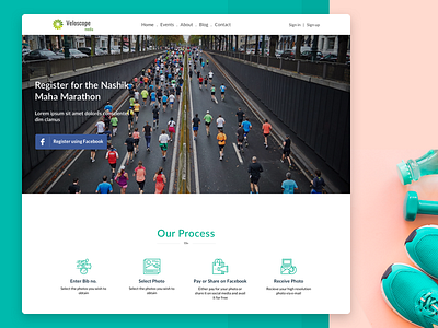 Veloscope's Web Portal designstudio marathons photography sports uxdesign