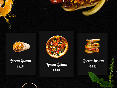 Delightful Food delightful web mobile app ui ux design