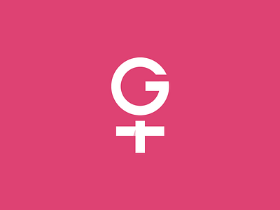 Happy Women's Day - Glam Trunk Logo female gt identity logo mark monogram pink woman womens day