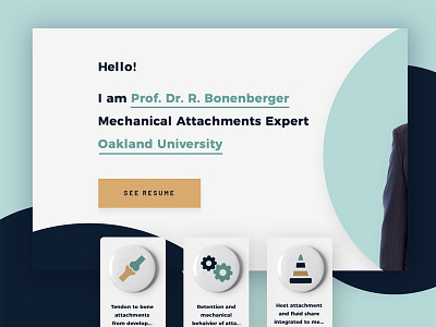 Web for All Professionals - Professor creative education landing page medical minimal professor ui ux web design web for all web psd web ui