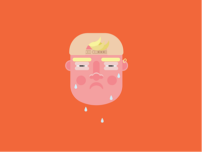 Sunburn Boy animation art character design freelance graphic illustration mascot sunburn vector