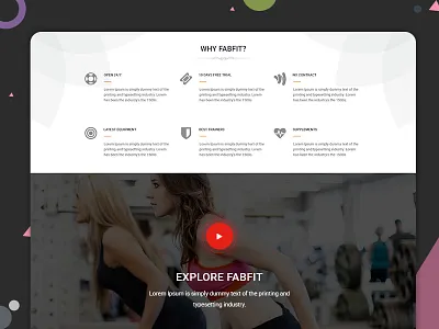 Fabfit Wellness crossfit fitness gym health home landing page salon services stayfit website workout