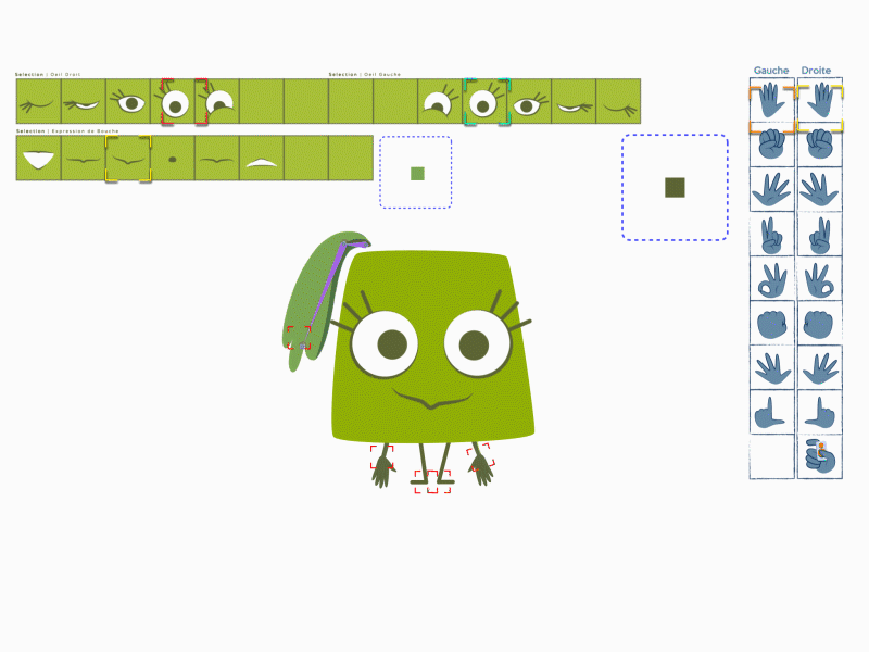 Hello Dribbble ! [Behind the scene] 2d 2danimation ae aftereffects animation behindthescene capsule12 duik hello makingof motion design