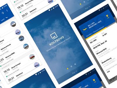 Airport Android App airport android flight interface mobile travel ui ux