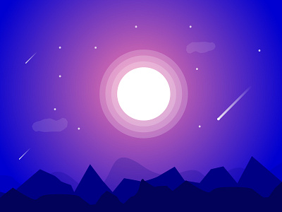 A Sweet Night cool cute dream full moon night sweet