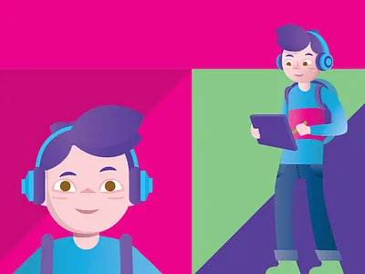 Always drawing David character design illustration