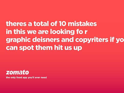 We need more cool people at Zomato. app coding design food hiring icon job ui ux web zomato