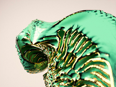 Sculpture 01 3d cinema4d colors curves houdini neural redshift sculpture swirl