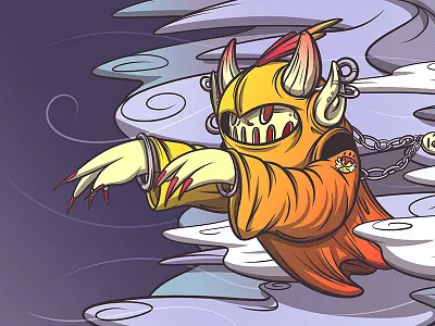 ghoul 90s bold character design clean contemporary ghoul gothic illustration original sketch sketchbook vibrant