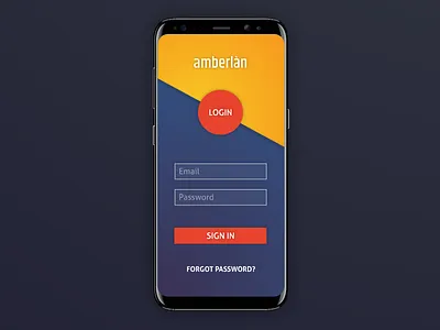 Login Screen for Mobile App app intro log in login mobile password sign in startup ui ux