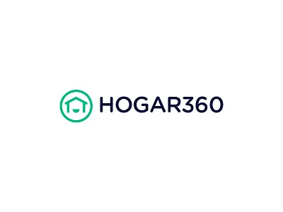 Logo for Hogar360 branding house logo minimal realestate