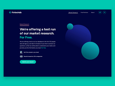 Fintechdb Market Research brand branding database fintech gradient icon illustration logo website