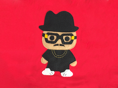 RUN DMC apparel baby clothes craft design felt hand hip hop kids clothing rap run dmc sewing