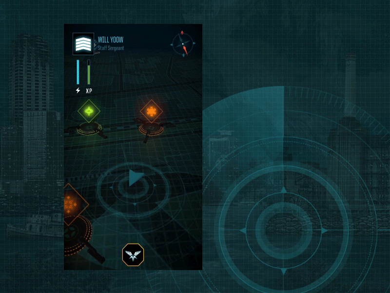 Map Scanner game interface map scanner shooter ui ux