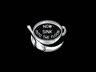 GET OUT cup film get out horror illustration logo logo design pop culture spoon tea type typography
