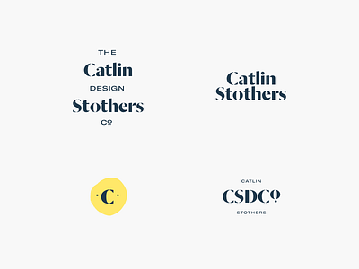 Catlin Stothers Branding branding hipster industrial logo modern art serif typography