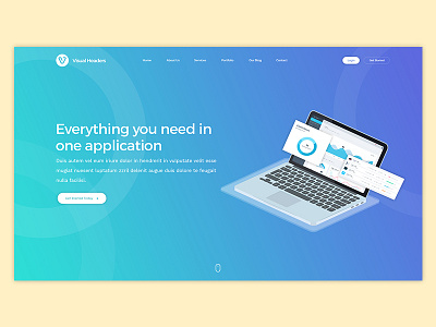 Visual Headers #01 header design mockup mockup creator pre made layouts product mockup slider visual headers