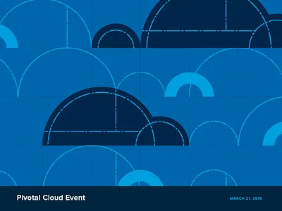 Pivotal Cloud Event Pattern background blue cloud data development event grid illustration marketing pattern pivotal spring