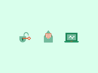 Icon Set colorful computer contact icon icon set icons letter message metrics padlock ui unlock